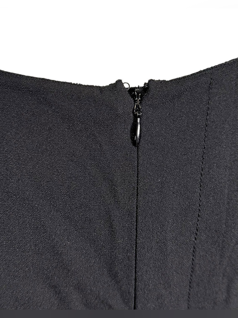 Prada FW 2008 Ruched Silk Sleeve Sheath Dress Black US 4 - Picture 7 of 10